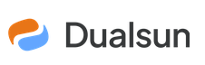 Logo de la marque française DualSun, producteur de panneaux solaires photovoltaïques.